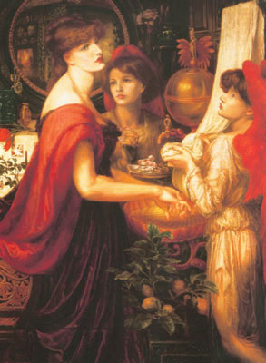 Dante Gabriel Rossetti La Bella Mano reproduccione de cuadro