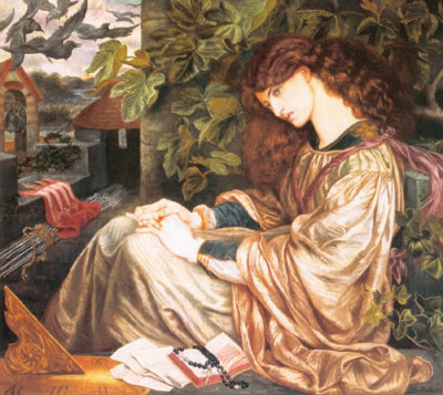 Dante Gabriel Rossetti La Pia de Tolomei reproduccione de cuadro