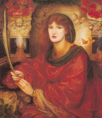 Dante Gabriel Rossetti SibyllaCity in California USA reproduccione de cuadro