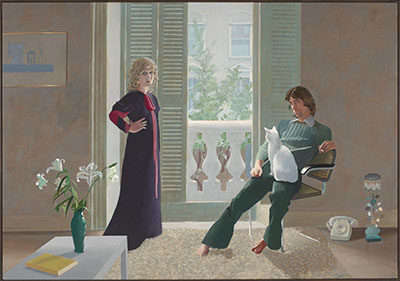 David Hockney El Sr. y la Sra. Clark y Percy reproduccione de cuadro