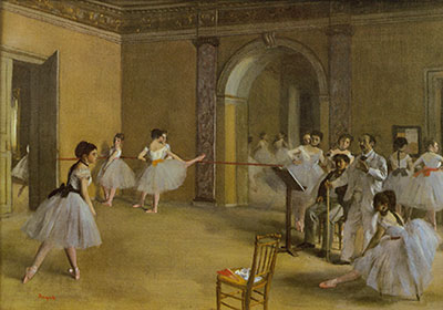 Edgar Degas El Foyer de Danza en la Ópera reproduccione de cuadro