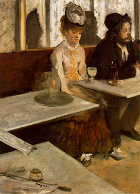 Edgar Degas I Absinthe reproduccione de cuadro