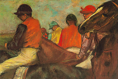 Edgar Degas Jockeys reproduccione de cuadro