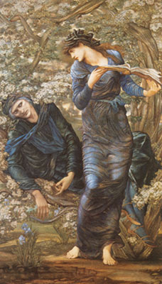 Edward Burne-Jones El engaño de Merlín reproduccione de cuadro