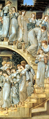 Edward Burne-Jones Las escaleras doradas reproduccione de cuadro