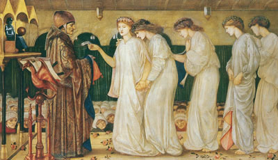 Edward Burne-Jones Princesa Sabra dibujando el lote reproduccione de cuadro