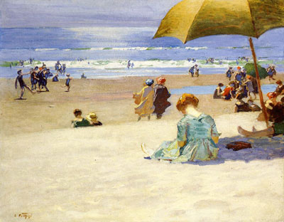 Edward Henry Potthast HourtideCity in California USA reproduccione de cuadro