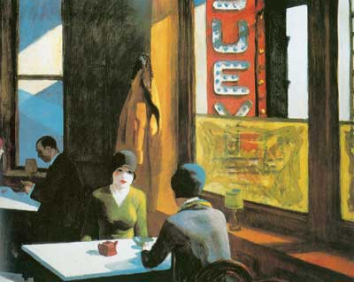 Edward Hopper Chop Suey. reproduccione de cuadro