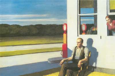 Edward Hopper Four Lane Road reproduccione de cuadro