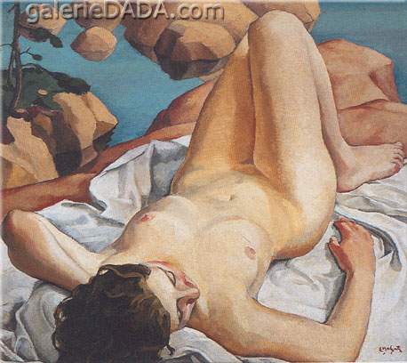 Edwin H. Holgate Desnudo reproduccione de cuadro