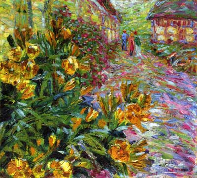 Emil Nolde Arbusto de floración amarilla reproduccione de cuadro