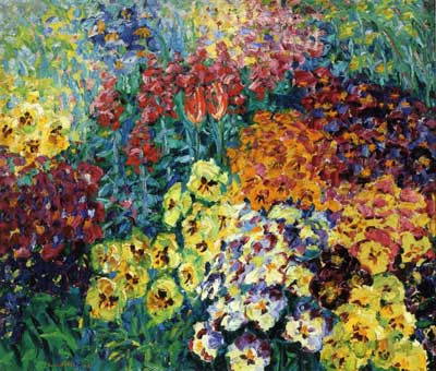 Emil Nolde Jardín de las flores: alegrías reproduccione de cuadro