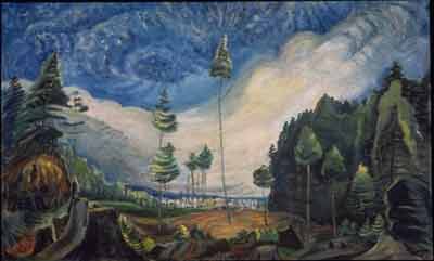 Emily Carr Cultivos del registrador reproduccione de cuadro