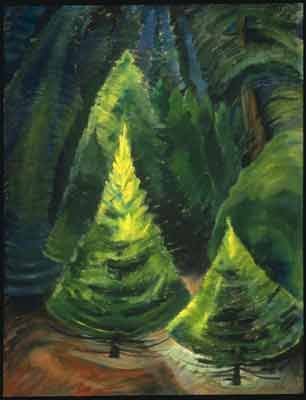 Emily Carr Árboles, No. 1 reproduccione de cuadro