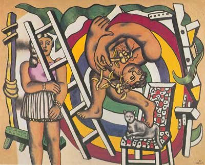 Fernand Leger El Acrobat y su compañero reproduccione de cuadro