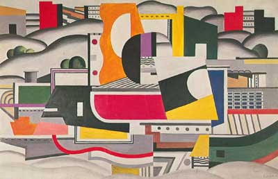 Fernand Leger El Big Barge reproduccione de cuadro