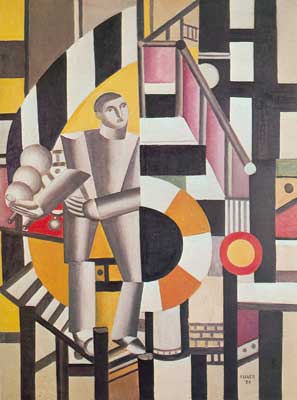 Fernand Leger Hombre con pipe reproduccione de cuadro