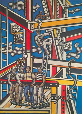 Fernand Leger Los Constructores reproduccione de cuadro