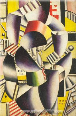 Fernand Leger Los dos acróbatas reproduccione de cuadro