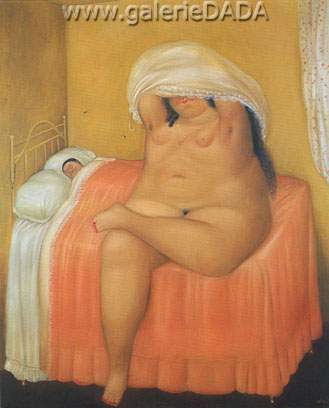 Fernando Botero Los Lovers reproduccione de cuadro