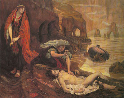 Ford Maddox Brown Don Juan encontrado en la playa por Haidee reproduccione de cuadro