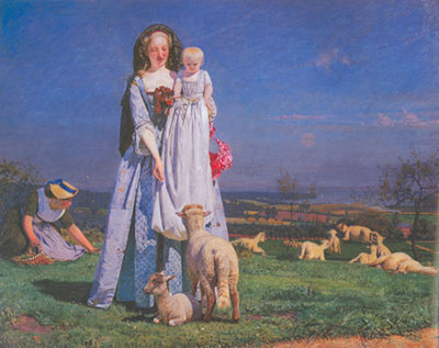 Ford Maddox Brown La bonita Baa - Lambs reproduccione de cuadro