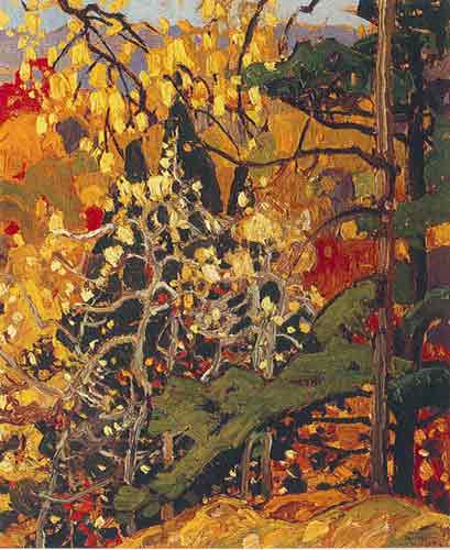 Franklin Carmichael Esplendor de otoño reproduccione de cuadro