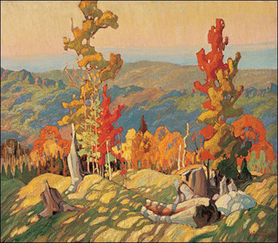 Franklin Carmichael Otoño en el norte reproduccione de cuadro