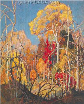 Franklin Carmichael Otoño: Orillia reproduccione de cuadro