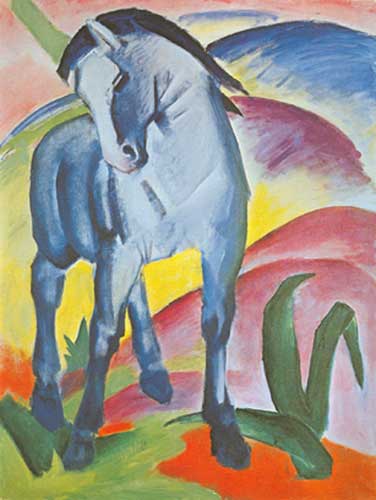 Franz Marc Caballo Azul I reproduccione de cuadro