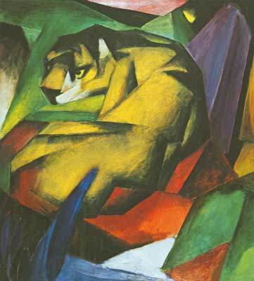 Franz Marc Tigre reproduccione de cuadro