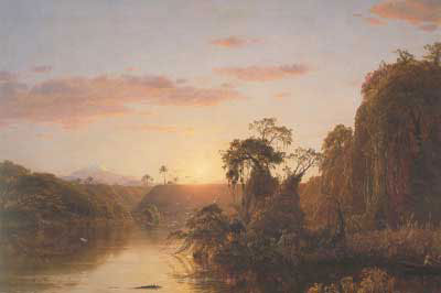 Frederic Edwin Church Escena en el Magdelene reproduccione de cuadro