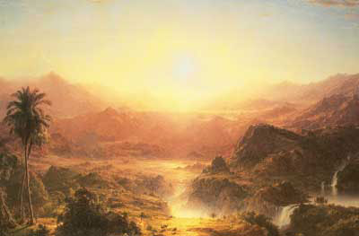 Frederic Edwin Church Los Andes de Ecuador reproduccione de cuadro