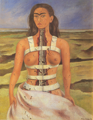 Frida Kahlo La columna rota reproduccione de cuadro