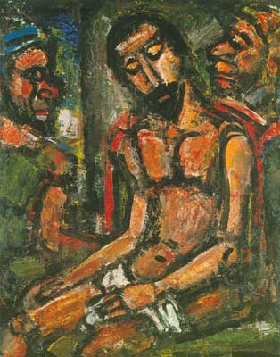 Georges Rouault Cristo se burla de los soldados reproduccione de cuadro