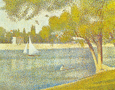 Georges Seurat El Sena en La Grande Jatte en primavera reproduccione de cuadro