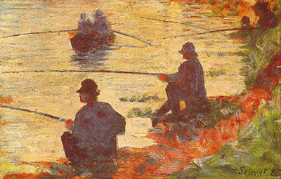 Georges Seurat Pescadores reproduccione de cuadro