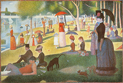 Georges Seurat Un domingo por la tarde en la isla de La Grande Jatt reproduccione de cuadro