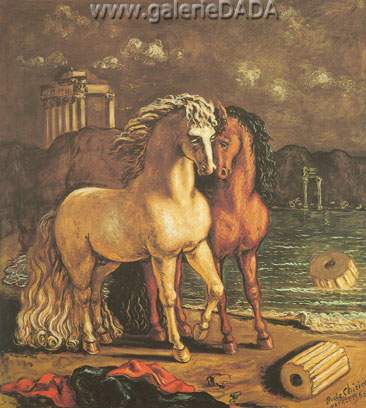 Giorgio de Chirico Caballos divinos de Aquiles reproduccione de cuadro