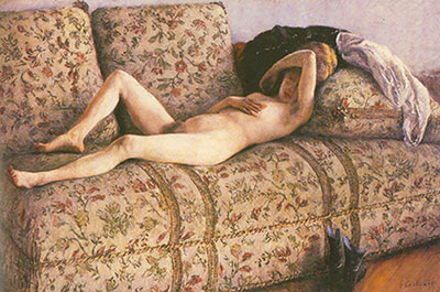 Gustave Caillebotte Desnudo en un puche reproduccione de cuadro