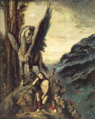 Gustave Moreau El Poet Viajero reproduccione de cuadro