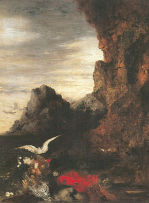 Gustave Moreau La muerte de Sappho reproduccione de cuadro