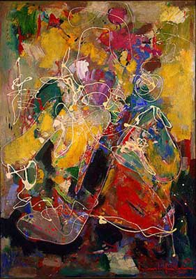 Hans Hofmann Fantasia. reproduccione de cuadro