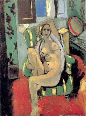 Henri Matisse Odalisque con una Tambourine reproduccione de cuadro