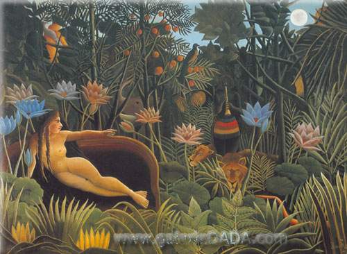 Henri Rousseau El sueño reproduccione de cuadro