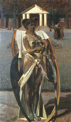 Jacek Malczewski Thanatos. reproduccione de cuadro