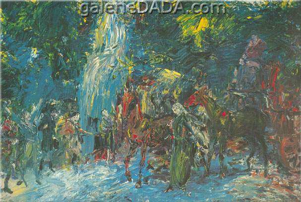 Jack Butler Yeats En memoria de Boucicault y Bianconi reproduccione de cuadro