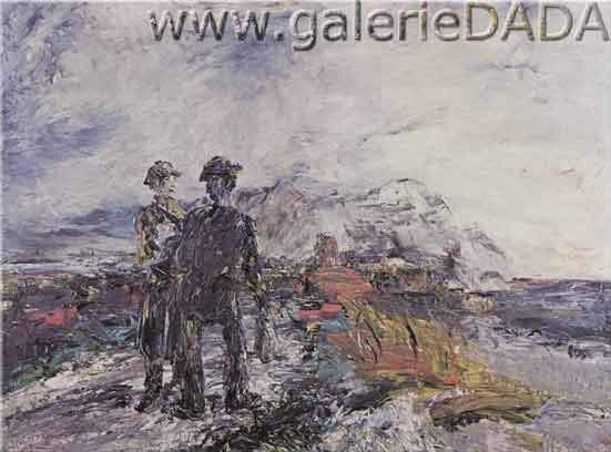 Jack Butler Yeats Los dos viajeros reproduccione de cuadro