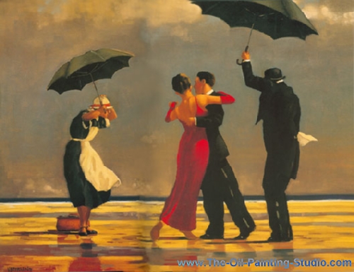 Jack Vettriano El mayordomo cantor reproduccione de cuadro