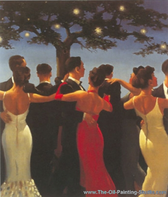 Jack Vettriano Los Waltzer reproduccione de cuadro